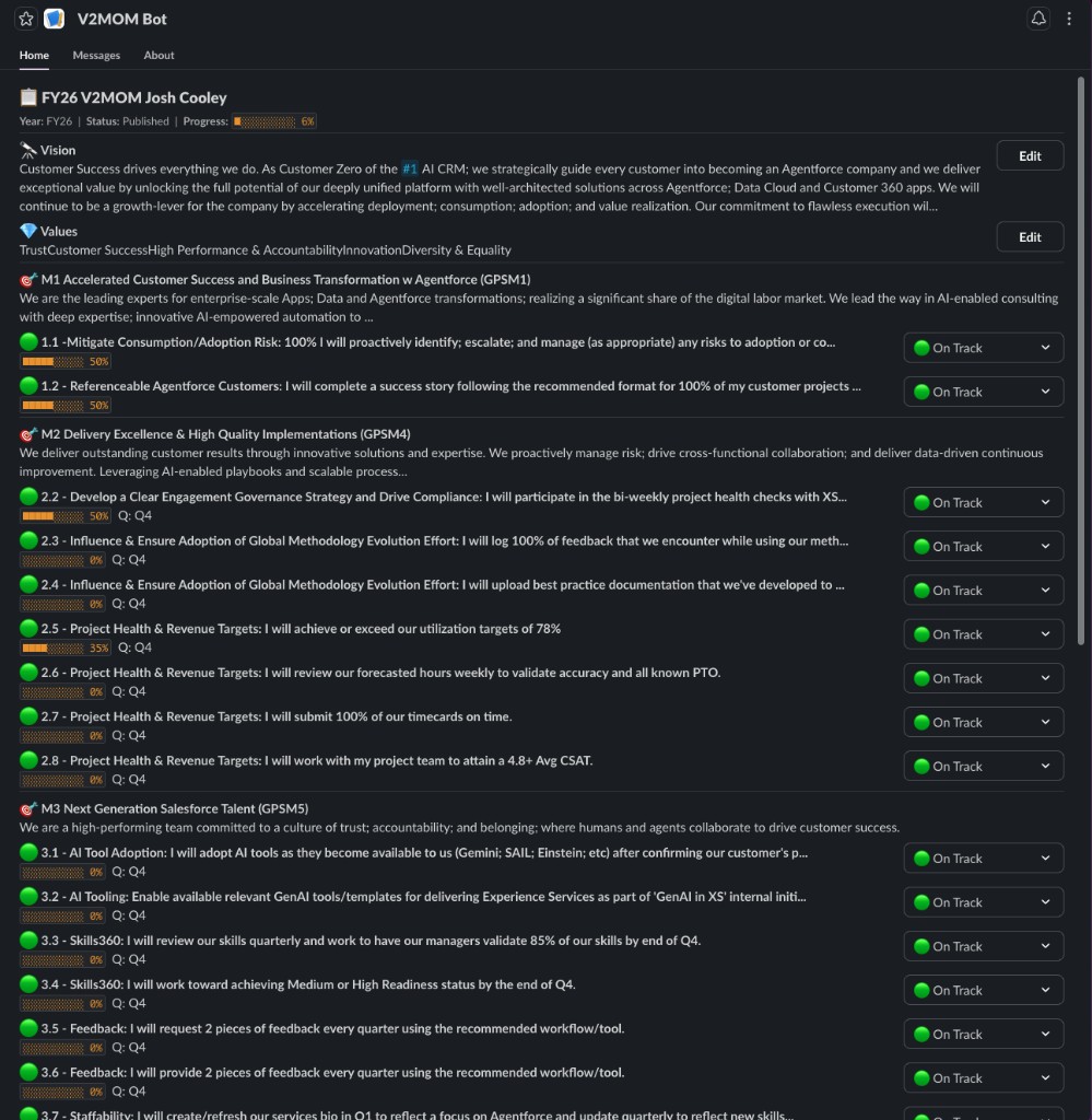 V2MOM Bot — time-based V2MOM tracking